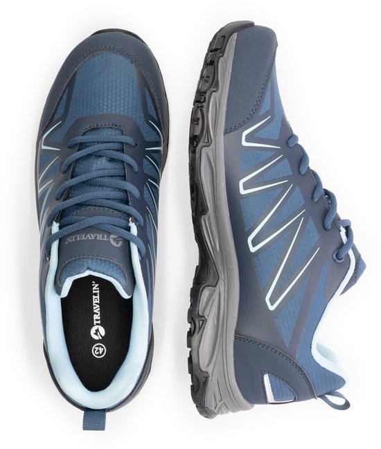 Travelin' Nalden Homme - Chaussures de randonnée basses - Imperméables - Bleues - taille 40