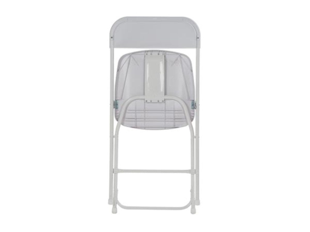 Chaise pliante Perel, pliable, résistant aux intempéries, max. 120 kg, blanc