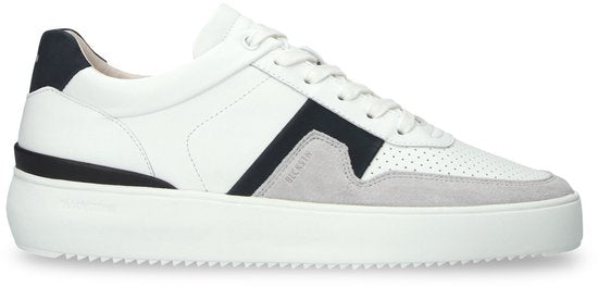 Blackstone MARBLE COLTON - DG513 Blanc Bleu foncé - Baskets basses - Homme - Blanc - Pointure : 43