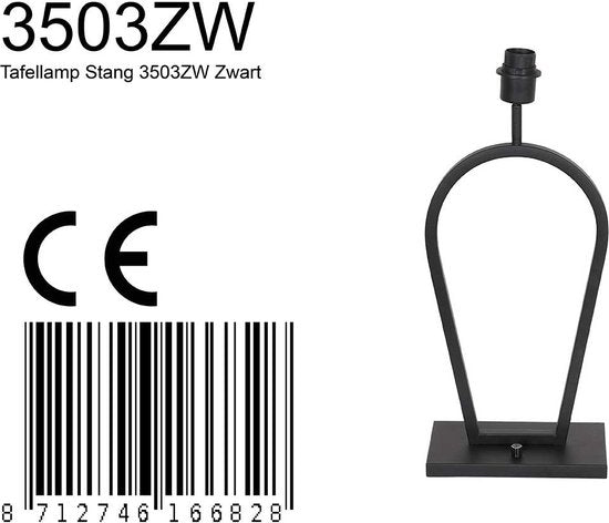 Lampe de table Steinhauer Stang - noire - métal - 3503ZW