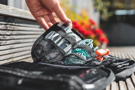 Pochette de rangement des câbles - Convient aux lecteurs électroniques, chargeurs et accessoires électroniques - Pochette de voyage pour câbles - Sunflake