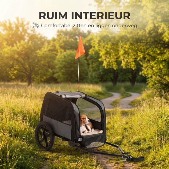 Remorque à vélo pour chien Outbee - Remorque à vélo pour chien - Remorque à vélo pliable pour chien - Chariot pour chien - Poussette pour chien