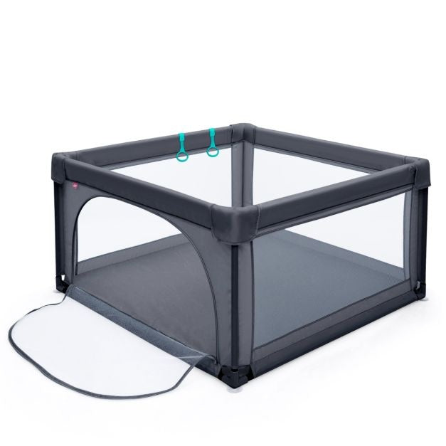 Coast Baby Playpen Ground Box with 50 Playballs Parc pour bébé avec filet respirant 120 x 120 cm Gris foncé