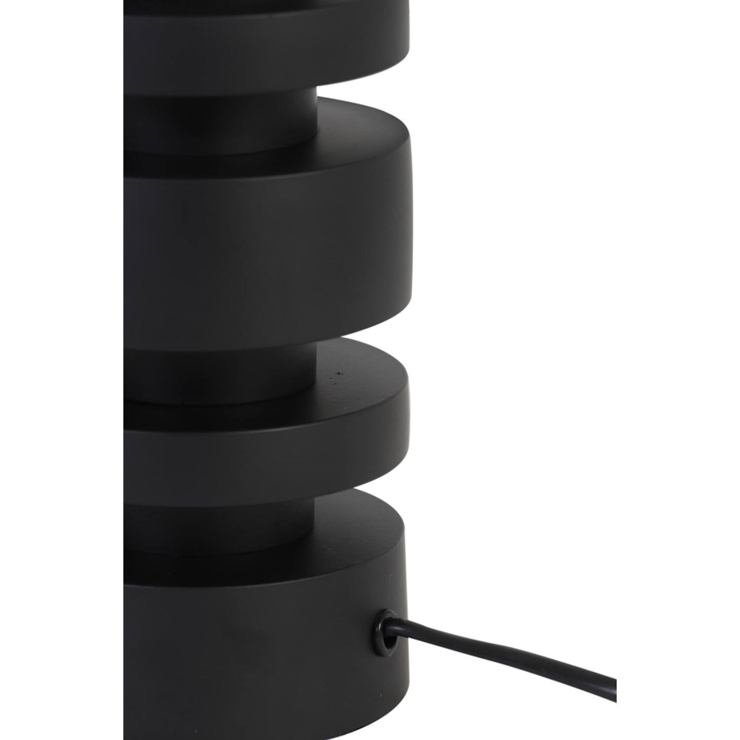 Pied de lampe Desley - Ø 10,5 x 36 cm - Noir mat