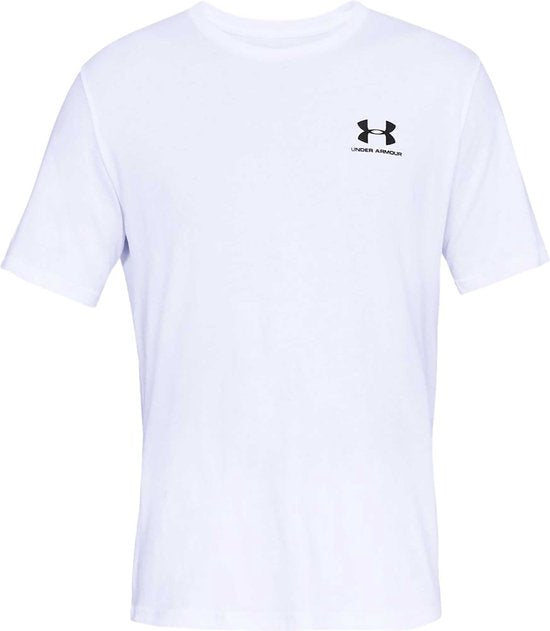 T-shirt de sport Under Armour UA M SPORTSTYLE LC SS-WHT pour homme - Blanc - Noir