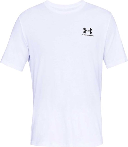 T-shirt de sport Under Armour UA M SPORTSTYLE LC SS-WHT pour homme - Blanc - Noir