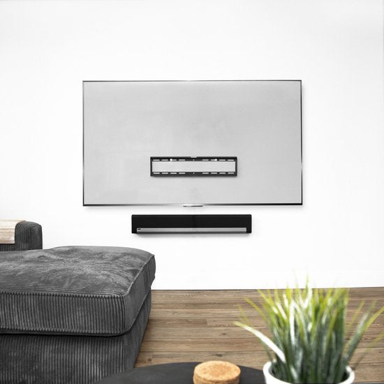 VONROC Support TV - Support mural TV fixe pour 37 à 85 pouces - Universel jusqu'à 60 kg. - Matériel de montage inclus