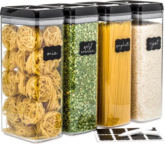 Pots à bouillon Stosh - Pots à bouillon - Pots à bonbons - 4 pièces - 3.2L - Sans BPA - Plastique
