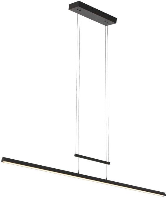 Suspension Profilo 3317ZW noire, 115 cm de large, hauteur réglable, plastique et métal, Steinhauer