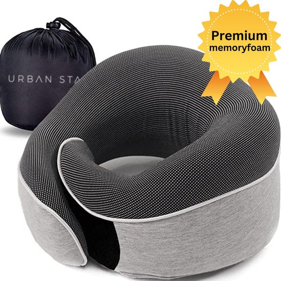 Oreiller cervical avion/voiture - oreiller de voyage - mousse à mémoire de forme - oreiller cervical ergonomique - oreiller de voyage - mousse à mémoire de forme