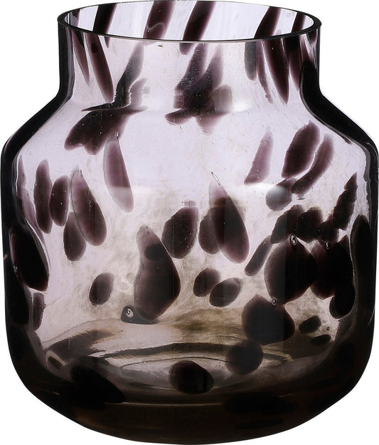 Vase Pantera - Mica Decorations -H23 x Ø21 cm - Verre - Brun