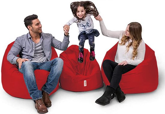 Asir - Coussin de jardin - Rouge - 100 x 20 x 100