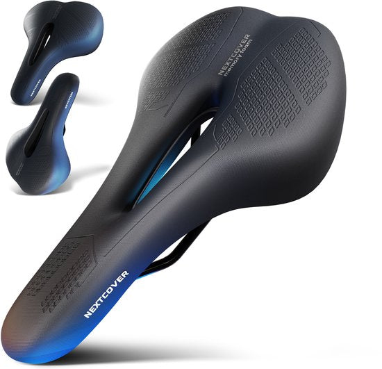 Selle de vélo NEXTCOVER® -MountainBike avec mousse à mémoire 3.0 - L'original - ergonomique - pour femmes ou hommes - noir