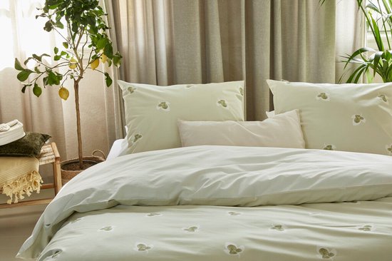 Walra Housse de couette Glossy Grapevine - 200x220 - 100% Coton (BCI) - Vert