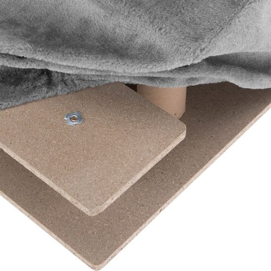Escalier en bois pour animaux Timmy - Gris - 46 x 36 x 34 cm