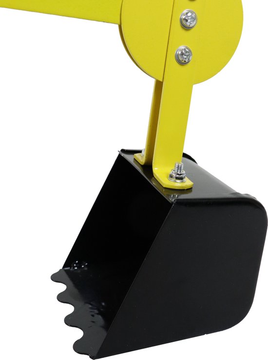 AXI Dean, pelleteuse à roulettes pour bac à sable, jaune/noir - Siège pivotant à 360°
