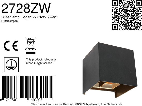 Applique murale Steinhauer Lampes d'extérieur - Noir