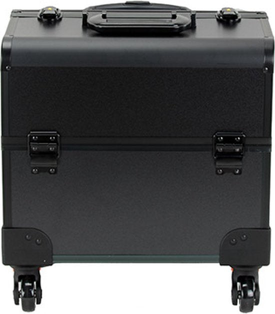 DMV - Valise de coiffure trolley - valise de maquillage trolley - valise de maquillage - valise de beauté - noir