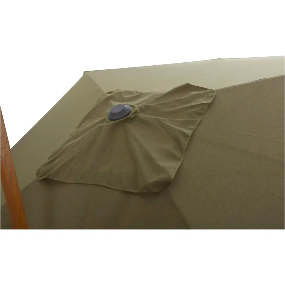 Parasol suspendu Nancy - Vert - 300 x 300 cm - Rotation à 360° avec pied