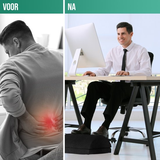 Avalo Footrest Desk Fabric - noir