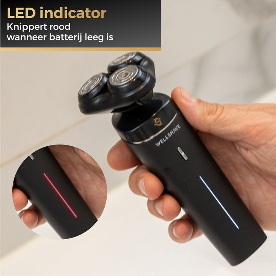 Wellshave 4 in 1 Shaver Men - With Trimmer & Nose Trimmer - Electric Shaver- Wet and dry - Shavers - Shaving - Beard trimmer