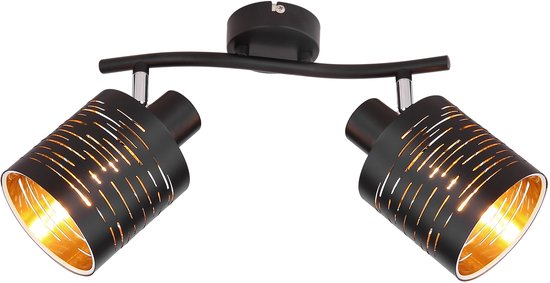 Globo - spot - TUNNO - noir - métal - spot en saillie - E14 - 15342-2