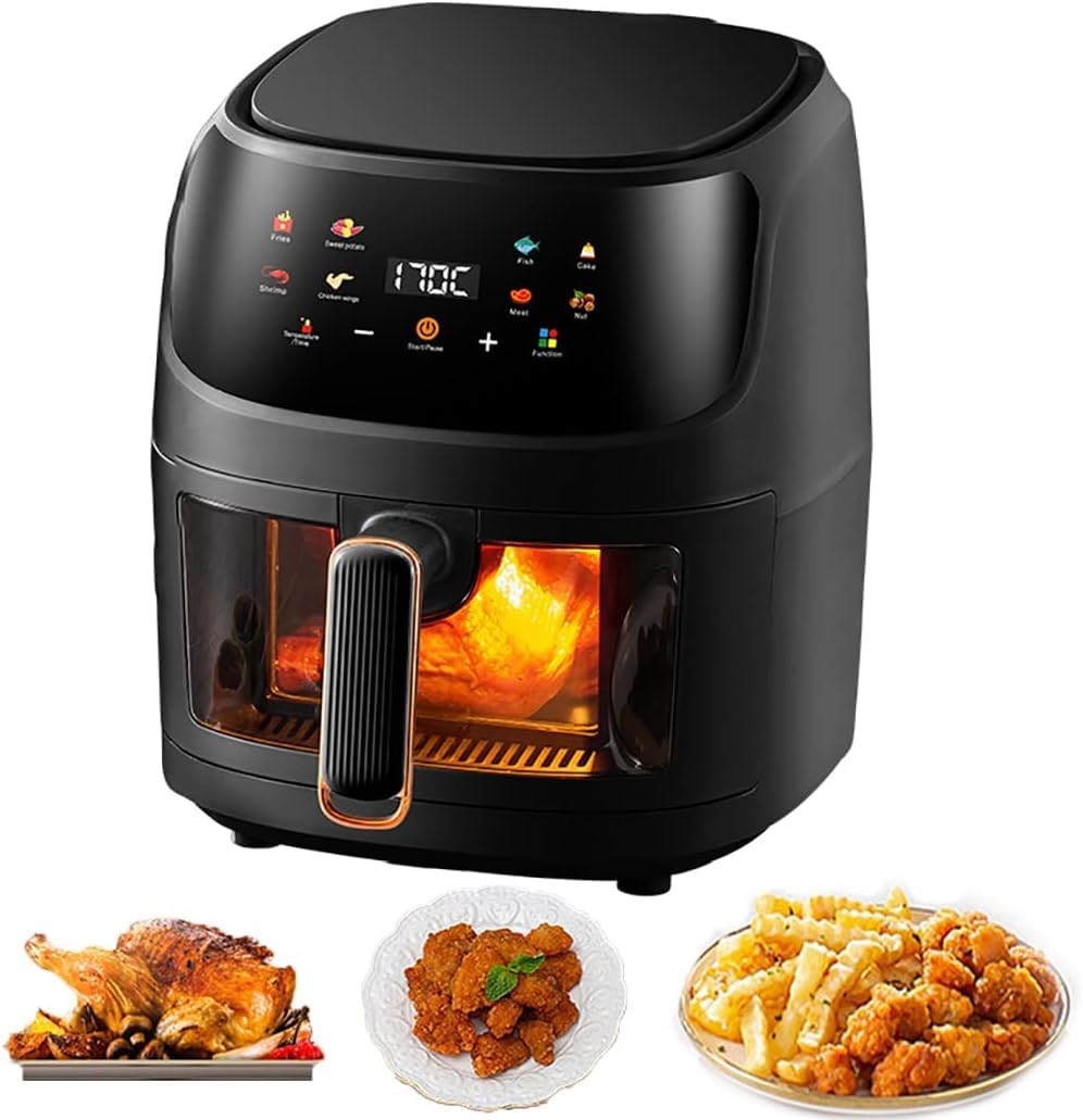 Airfryer XXL - Friteuse à air chaud - 6L - 240W - 280 x 26 x 32 cm - Noir