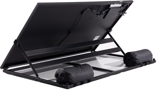 Solarpad Panneau solaire avec prise 380Wp panneaux solaires toit plat - panneau plug & play - panneaux solaires à monter soi-même - panneau solaire complet - Micro-onduleur intégré - Pas de problème avec les retours d'expérience