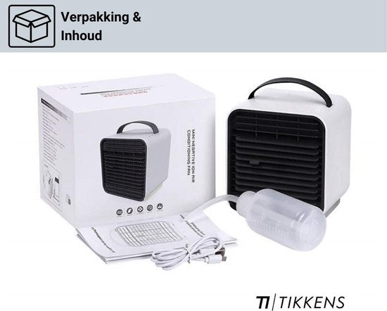 Refroidisseur d'air Mini - TIKKENS -  Ventilateur / Ventilateur de table - Vert foncé