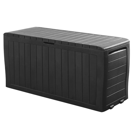 Boîte de rangement Deuba Marvel Plus anthracite 117x45x57cm avec roues