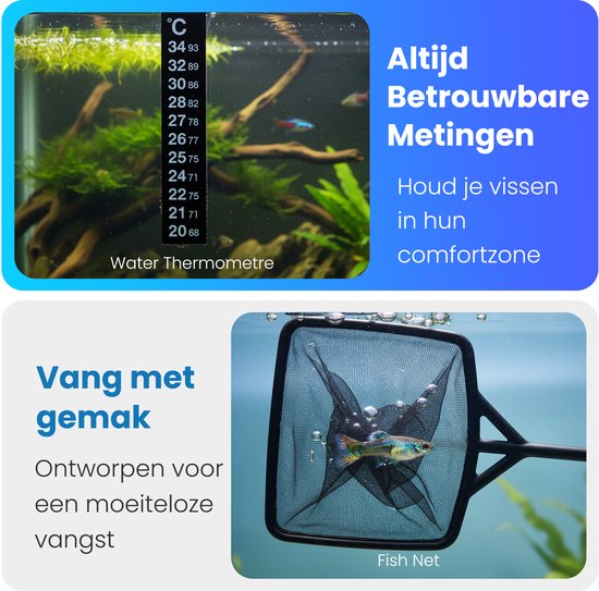 Pawesome - Aspirateur pour aquarium - Nettoyeur de fond - Nettoyeur de gravier pour aquarium - Aspirateur de fond - Sans pile