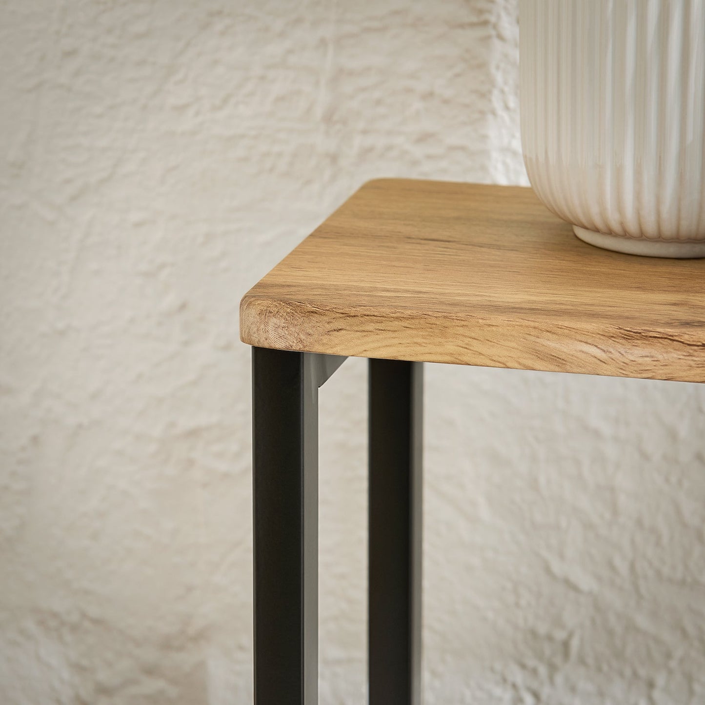 SoBuy Table console FSB19-L-E - Structure métallique - Bois MDF - 120 x 20 x 80 cm