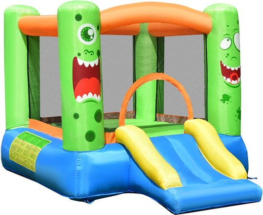 Coast Inflatable Bouncy Castle - Château gonflable - avec trampoline et toboggan - 270 x 203 x 173 cm - coloré