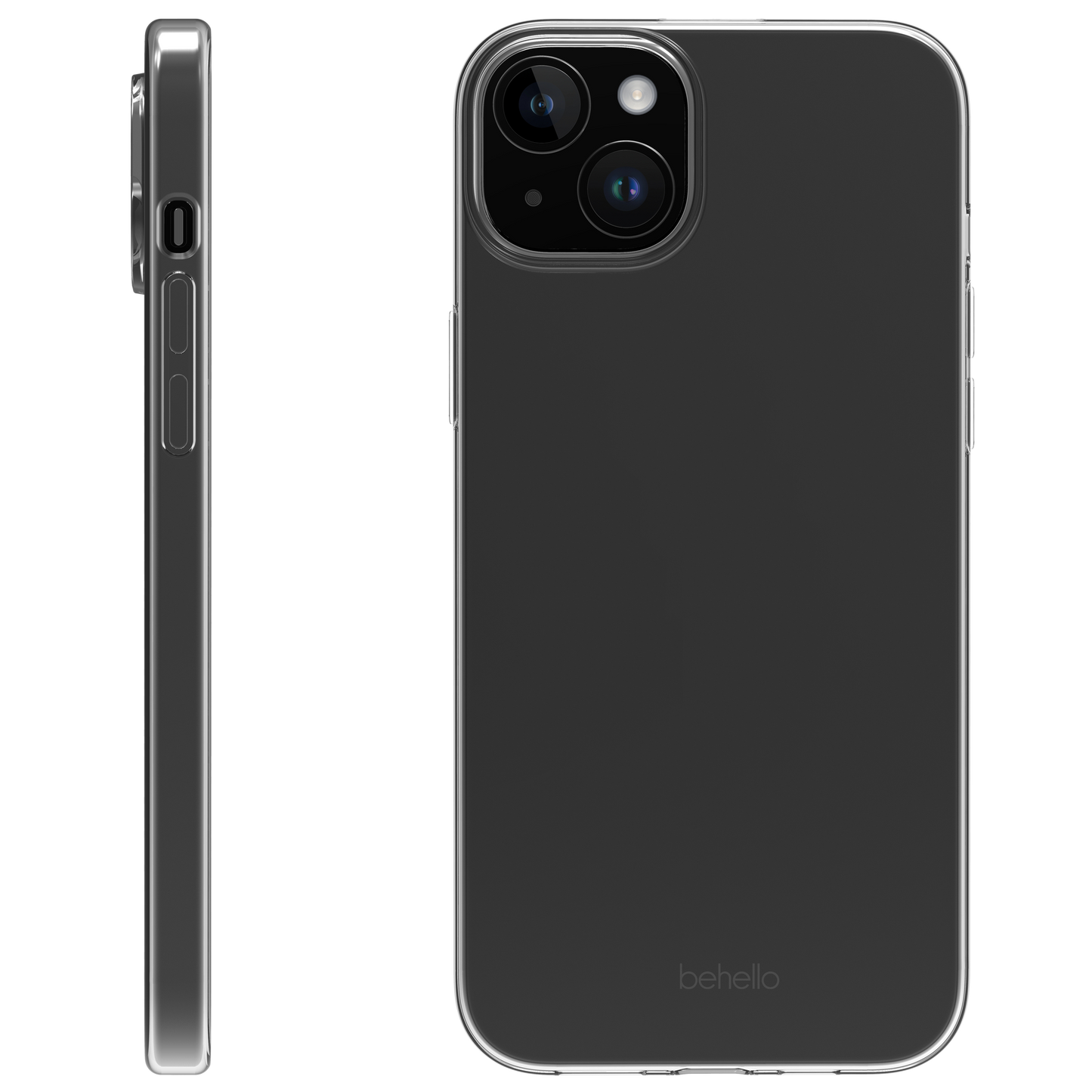 BeHello Phone case iPhone 15 Plus Thin Gel Case - Transparent
