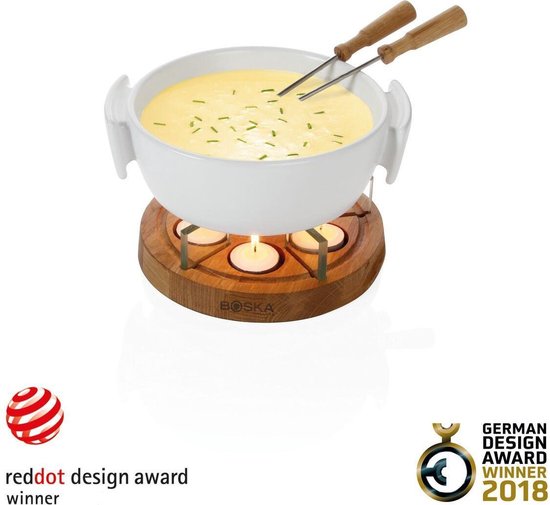 Fondue aux chandelles Boska Twinkle - Pour fondue au fromage de 1 200 g - 1,6 litre