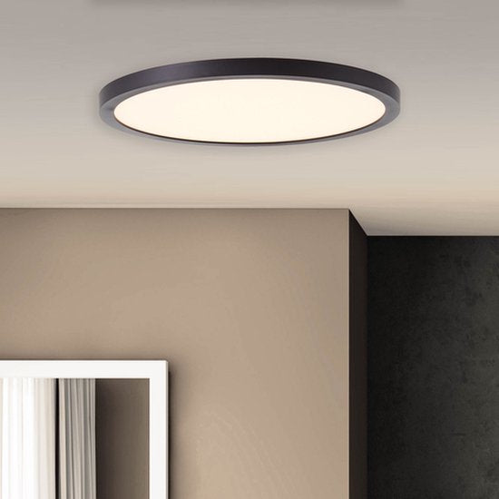 Brilliant Tuco - Plafonnier - LED 16 W - 3000 K - Noir/Blanc
