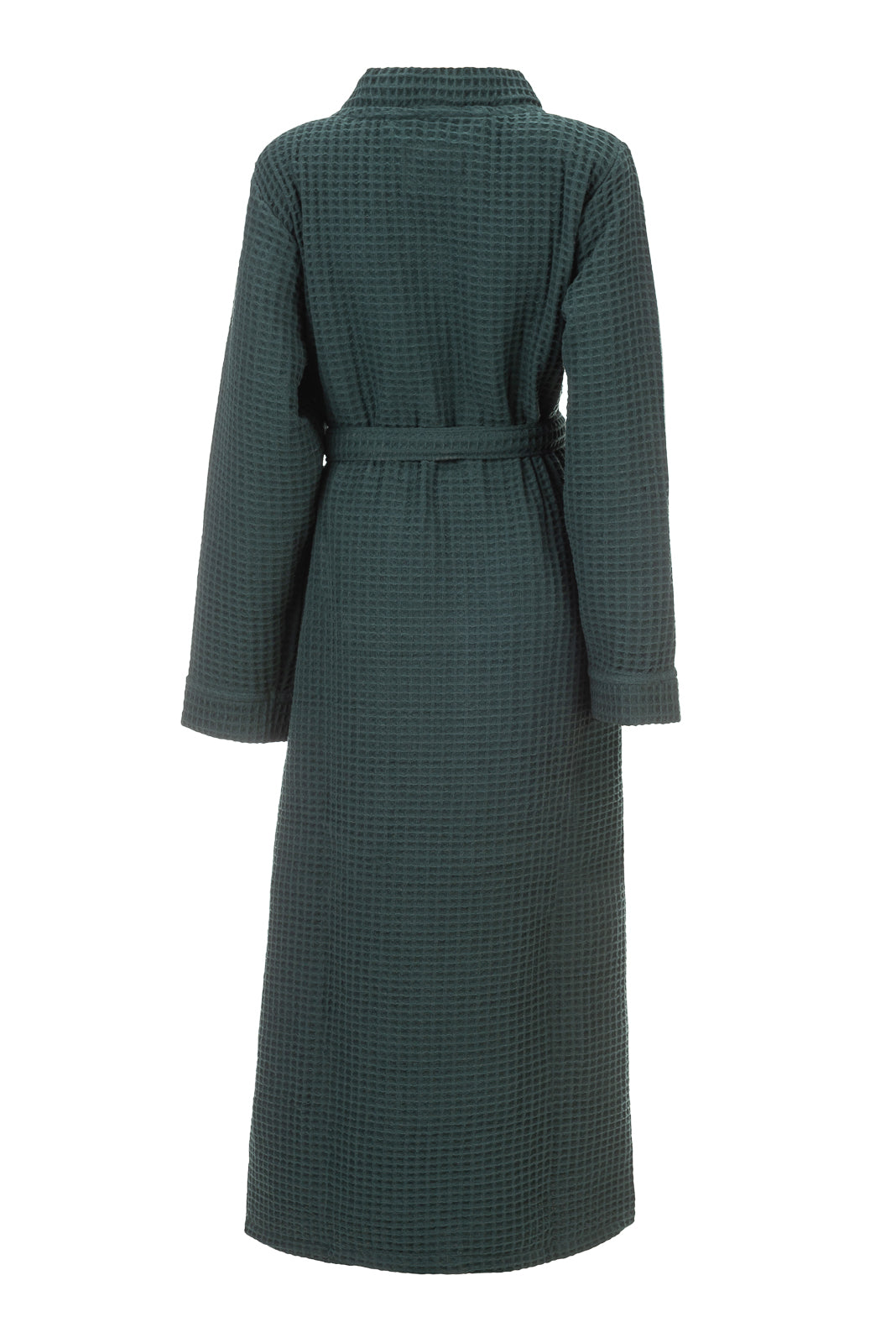 Peignoir gaufré vert militaire - 65 % de coton recyclé - 450 g/m² - Unisexe