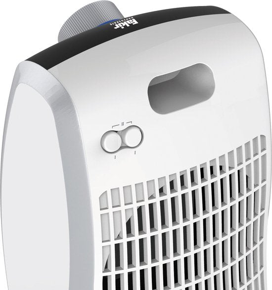 Fakir Trend HL 140 Ventilateur de poêle en céramique - Chauffage électrique avec 2 niveaux de chauffage - Blanc/Argent