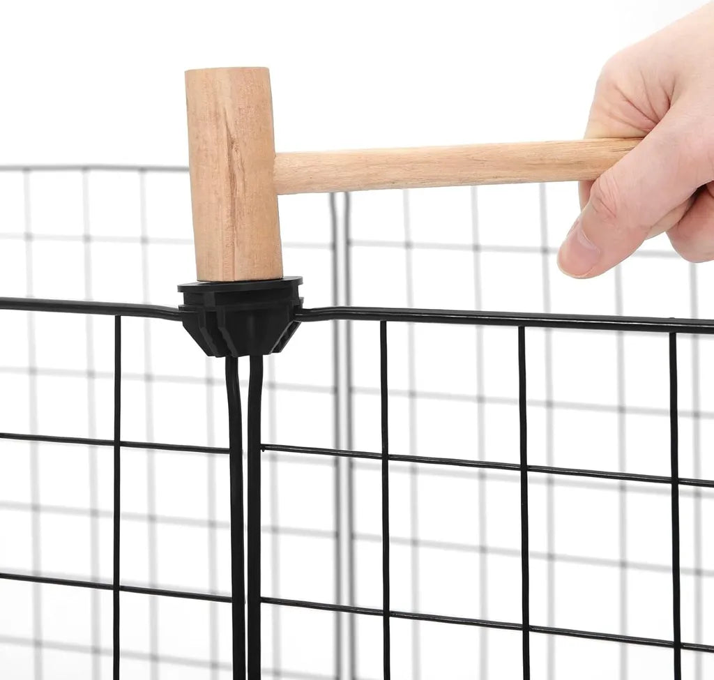 Enclos EUGAD pour petits animaux - pour l'intérieur et l'extérieur - en treillis métallique noir