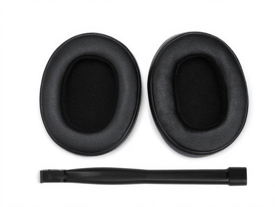 Lot d'oreillettes pour casque Skullcandy - Oreillettes Crusher - Crusher Wireless/Crusher Evo/Crusher ANC/Crusher 360/Hesh 3/Hesh Evo/Hesh ANC/Venue Wireless - Simili-cuir avec mousse à mémoire de forme - Noir