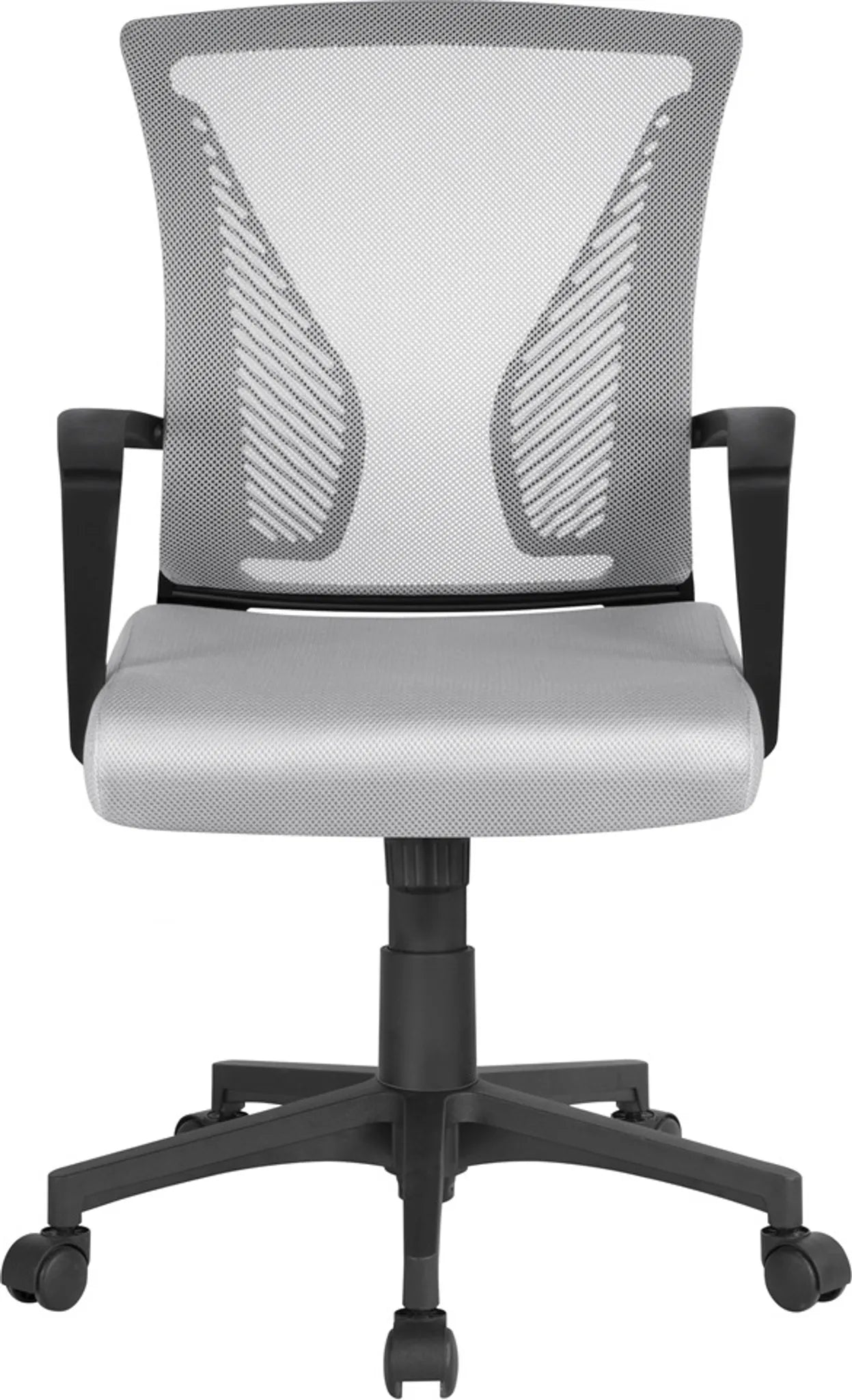 Chaise de bureau ergonomique Yaheetech - avec tissu en maille respirant, fonction oscillante et hauteur d'assise réglable - pour le bureau et l'étude - Nylon gris et métal - 60 x 60 x 91-100,5 cm