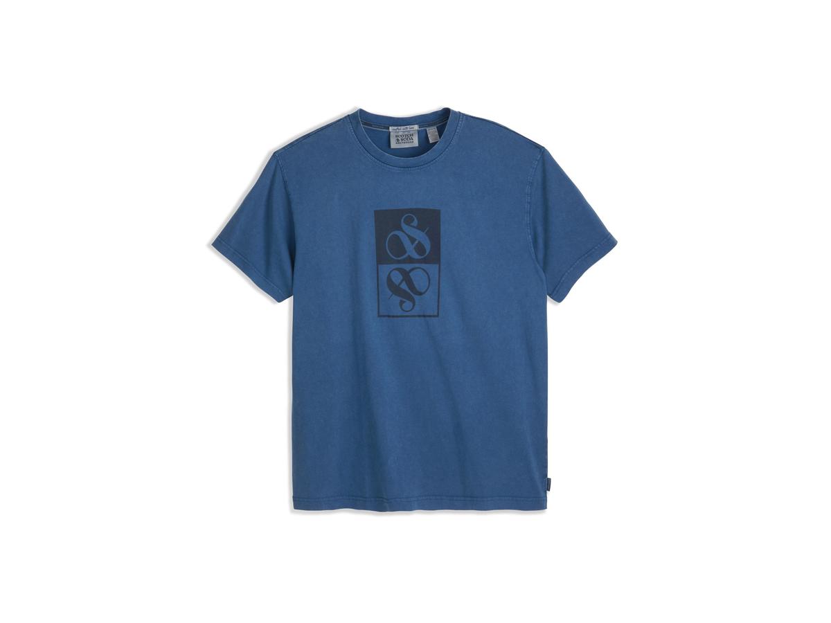 T-shirt à motif Scotch & Soda - Dark Obsidian - taille M