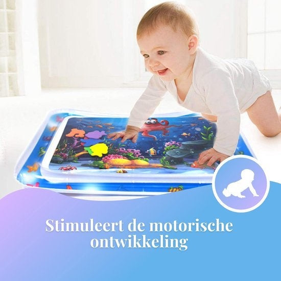 Tenify Water Playmat - Tapis d'eau - Tapis de jeu - Gonflable - Tummy Time - Jouet pour bébé 0 an - Cadeau de maternité - Rose