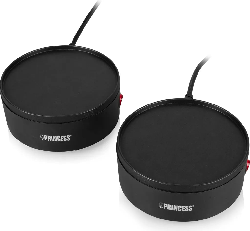 Ensemble de table Princess « You & Me » – Grill de table pour 2 personnes – 600 W – Avec plateau de service