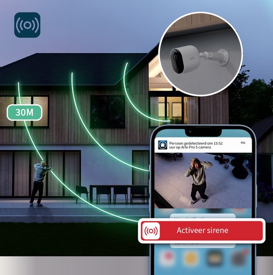 Arlo Pro 5 & Essential 2K(+) security set - 1 outdoor camera and 1 doorbell - 1 IP Camera & 1 Doorbell