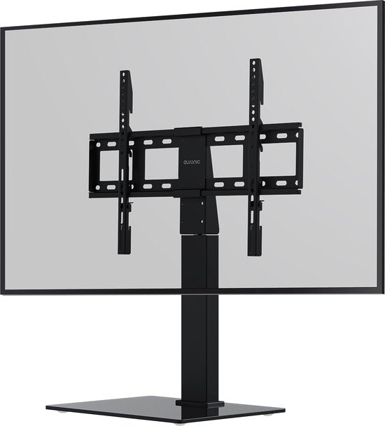 Auronic TV Stand - Pied TV - Rotatif - Réglable - Convient aux écrans incurvés - Jusqu'à 85 pouces - Noir