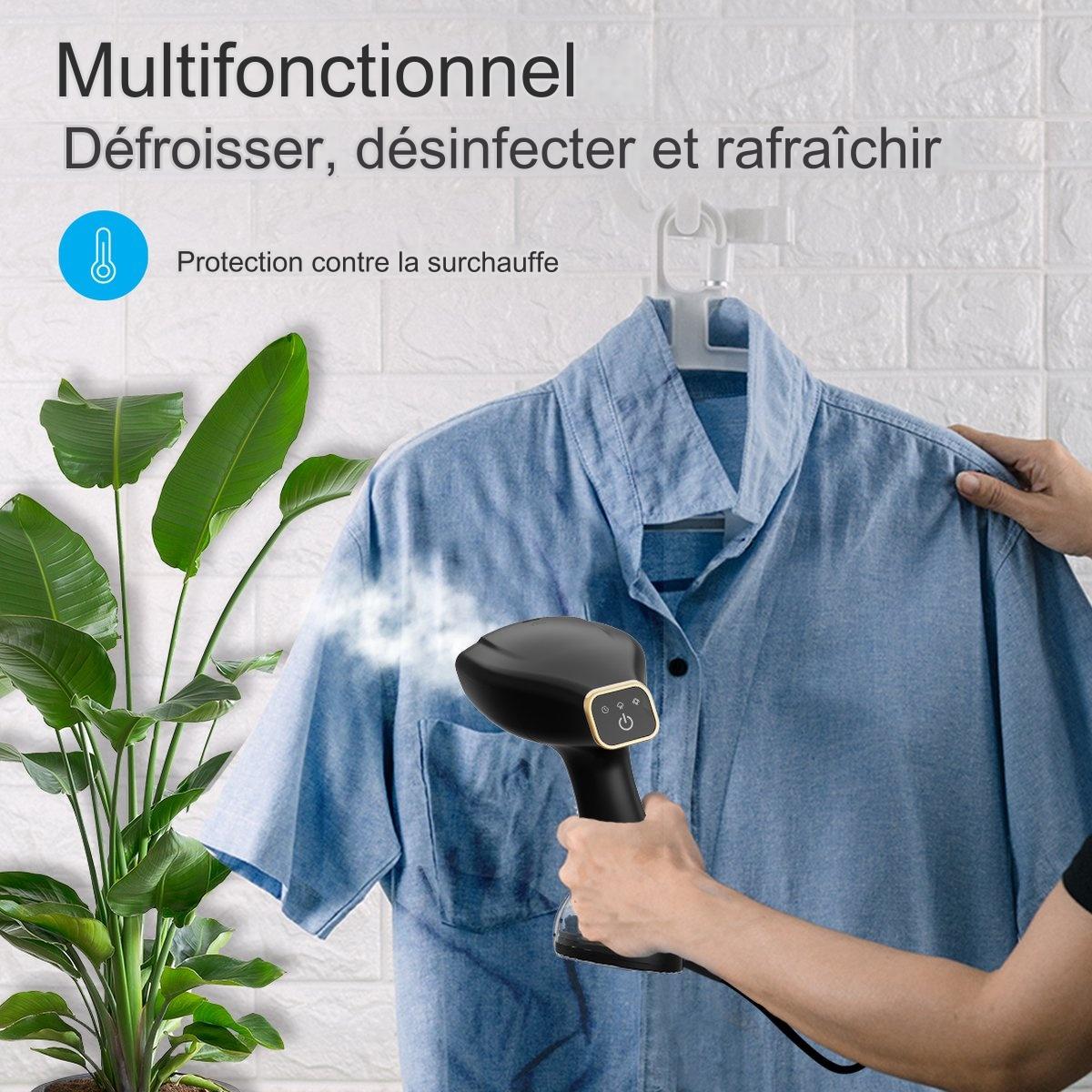 Auronic - Défroisseur Vapeur à main - 300ml - Noir