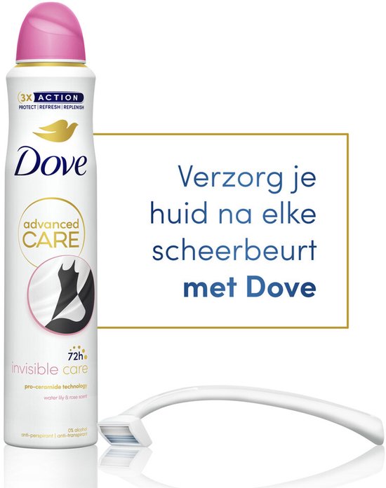 Déodorant en spray Dove Invisible Care - 200 ml