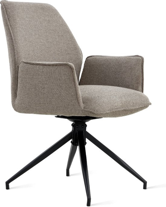 2x Collectables Chaise de salle à manger Jill - Linen Taupe (ensemble de 2)