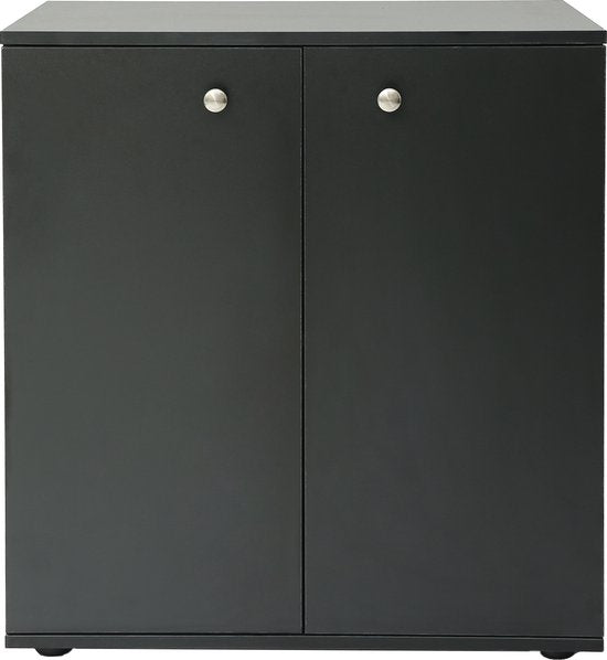 Classeur buffet - meuble de rangement multifonctionnel - noir